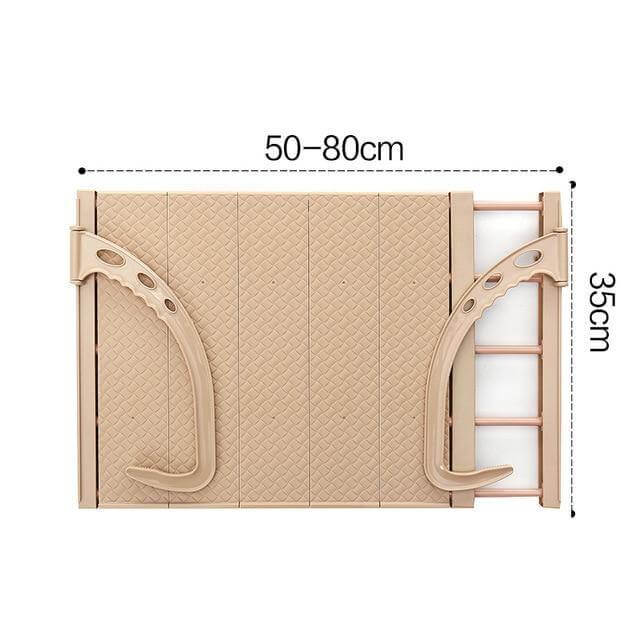 Balcony Foldable Clothes Hanging Drying Rack Organizer - Image 12