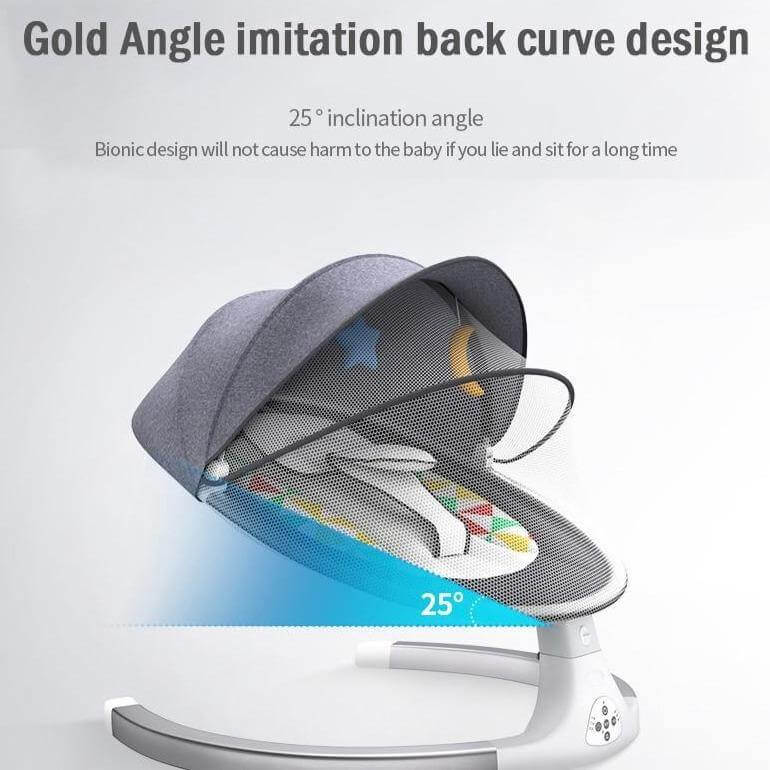 Remote Controlled Bluetooth Smart Baby Rocking Bouncer - Image 1