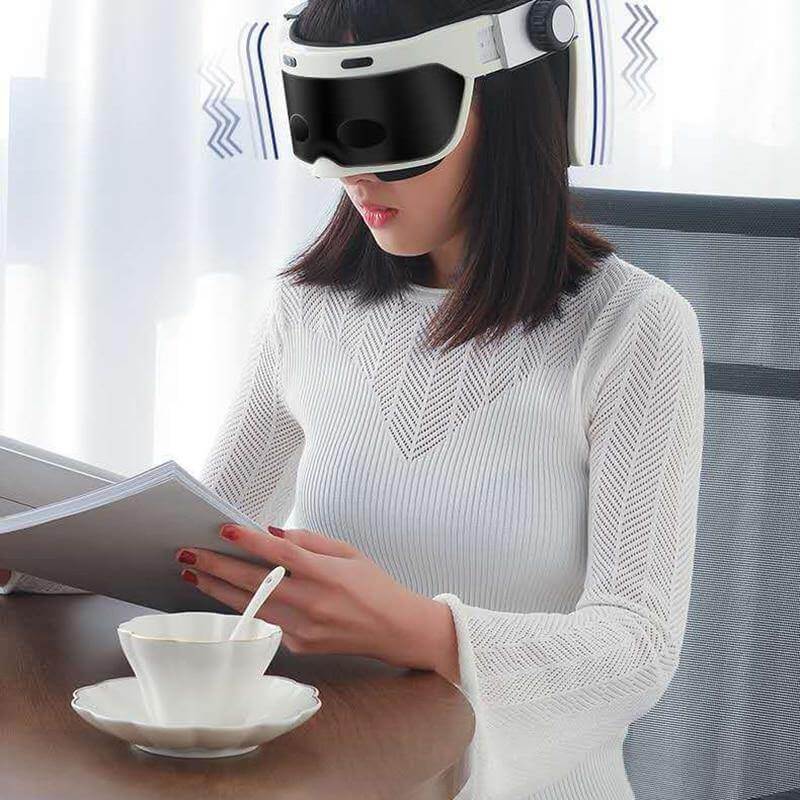 Chargeable Electric Heating Head Eye Massage Helmet - Image 6