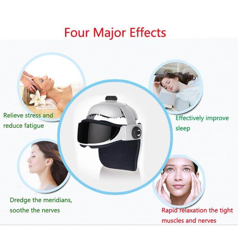 Chargeable Electric Heating Head Eye Massage Helmet - Image 2
