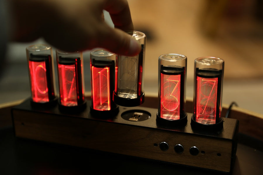 Vintage RGB Digital Tube Table Clock - Image 3