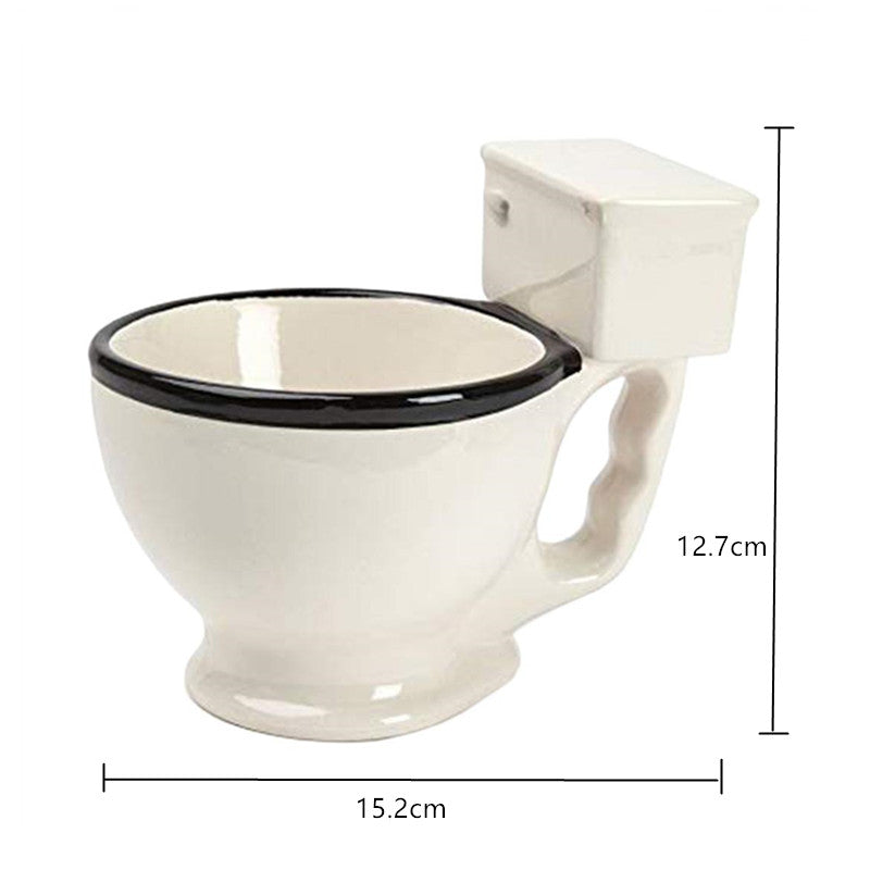 Toilet Ceramic Coffee Mugs with Handgrip - Image 2