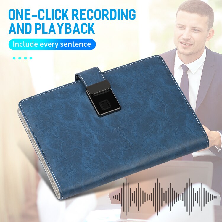 Smart Lock Fingerprint Wireless Charging Notebook - Image 6