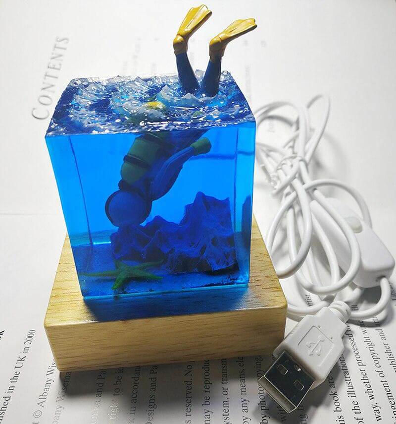 Ocean Scuba Diver Lamp - Image 3