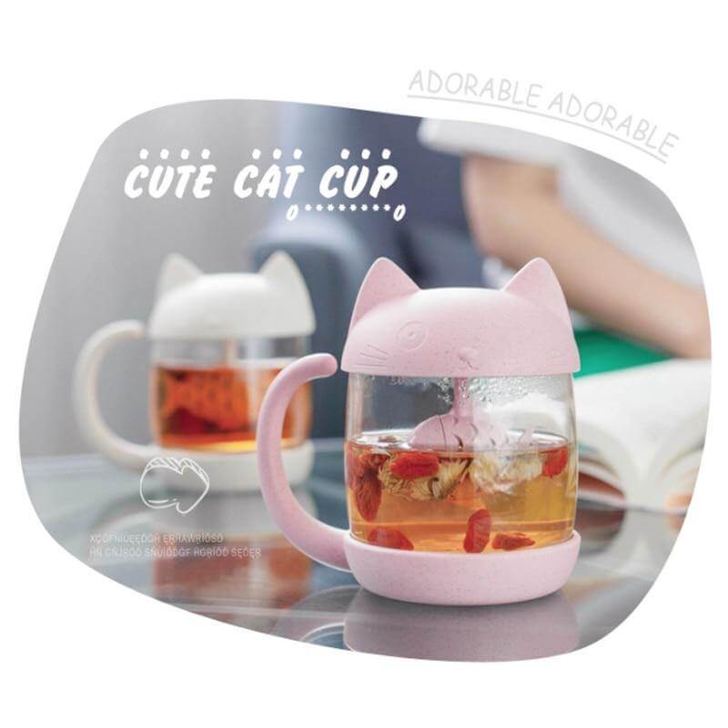 Cute Tea Mug Cup with Filter - Image 5