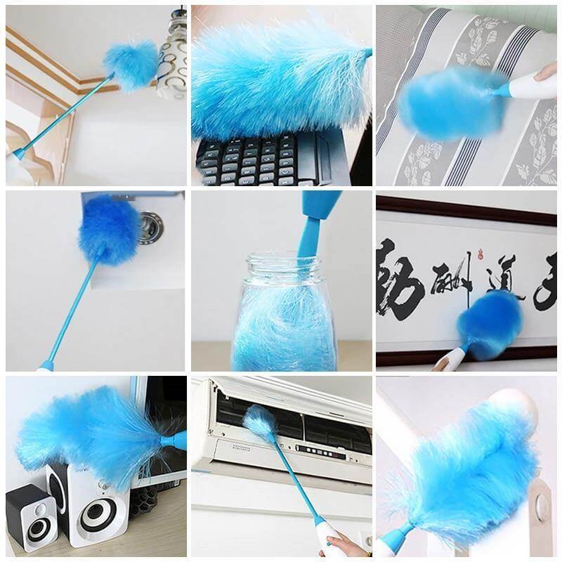 Adjustable 360 Electric Rotating Cleaning Dust Brush - Image 1