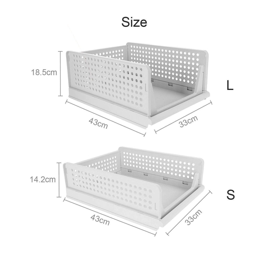 Foldable Multilayer Wardrobe Clothes Organizer Box - Image 11