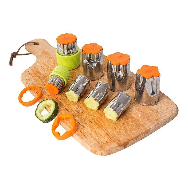 8pcs/Set Stainless Steel Puzzle Fruit Vegetable Cutter - Image 5