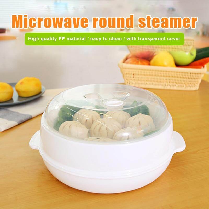 Microwave Round Steamer Heater Bowl with Lid - Image 15