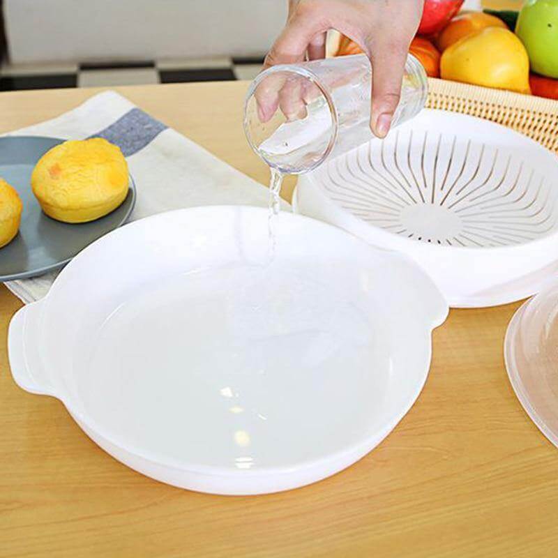 Microwave Round Steamer Heater Bowl with Lid - Image 12