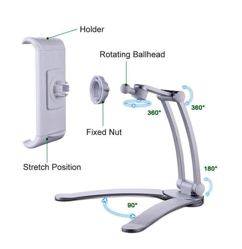 Universal Wall Mounted Desk Phone Tablet Holder - Image 12
