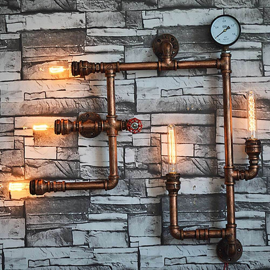 5 Heads Water Metal Vintage Wall Lights - Image 0