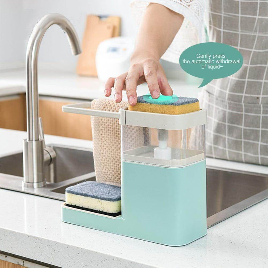 3in1 Multifunctional Cleaning Soap Holder Drainboard Storage - Image 0