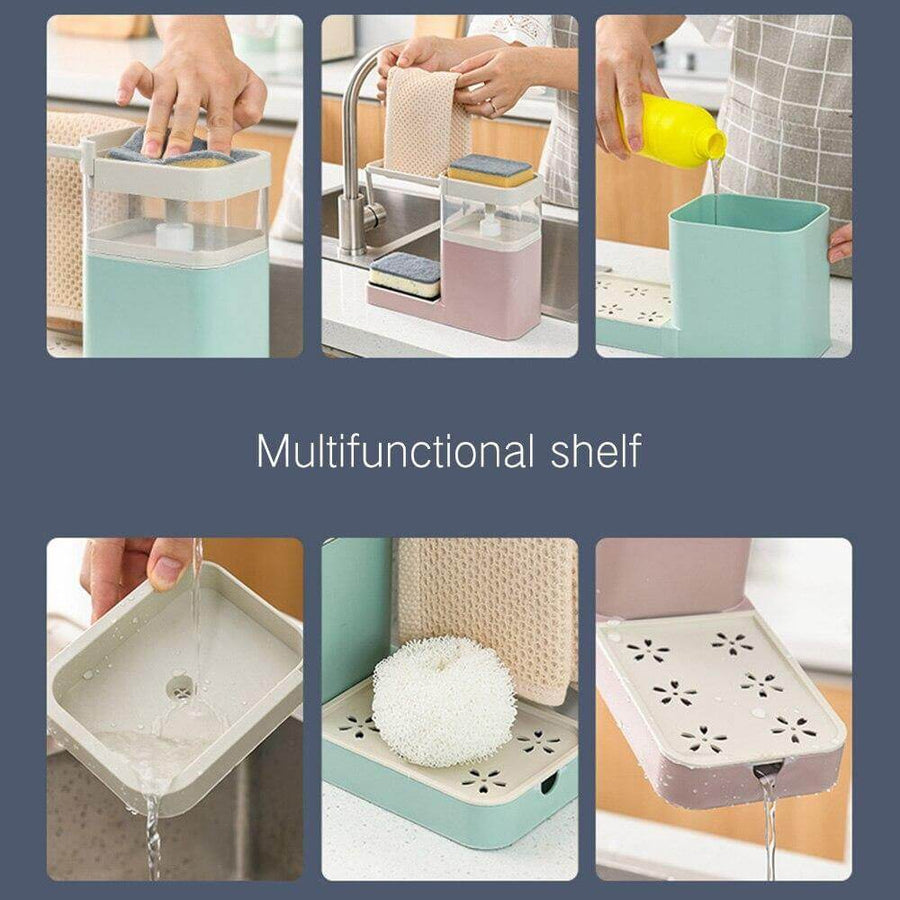 3in1 Multifunctional Cleaning Soap Holder Drainboard Storage - Image 6