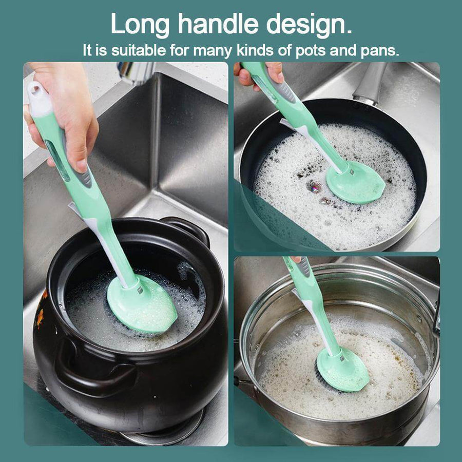 Multifunctional Kitchen Dish Soap Dispensing Brush - Image 2