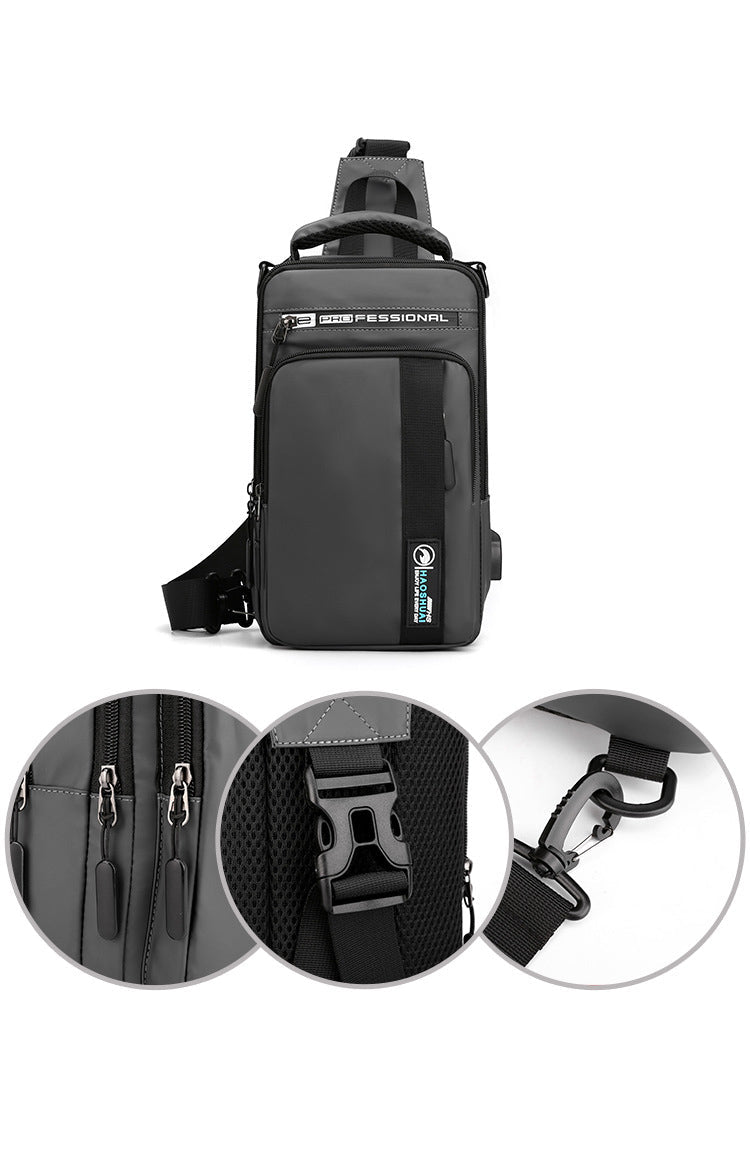 Anti-Theft USB Charging Waterproof Crossbody Bag - Image 7