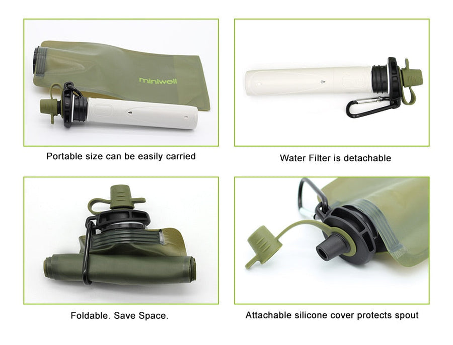 Camping Water Purification Filtered Bottle - Image 6