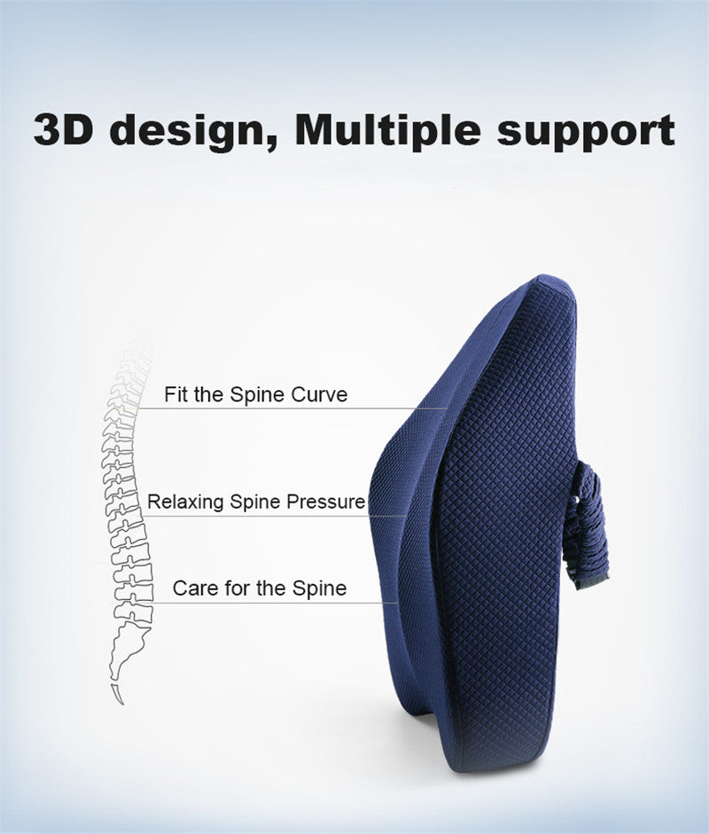 Office Chair Memory Foam Cushion Pillow Set - Image 7