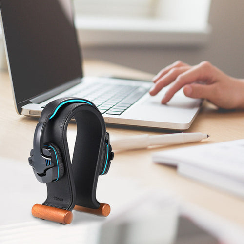 Walnut Wooded Headphones Headset Holder - Image 0
