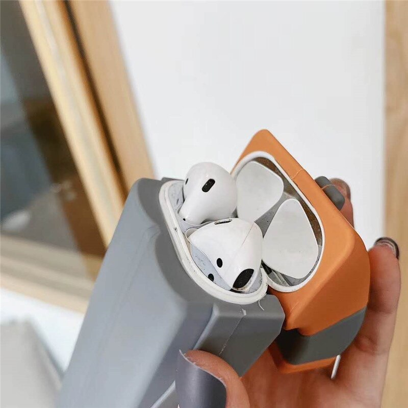 3D Gun Shape Soft Silicone AirPods Case - Image 1