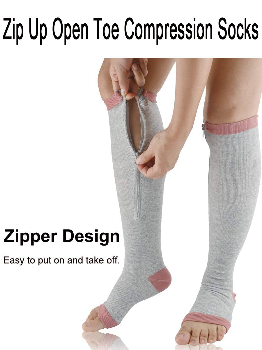 Unisex Knee Length Slim Compression Socks - Image 2