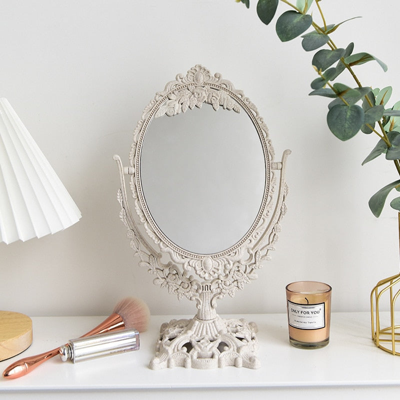 Nordic Vintage Decorative Makeup Mirror - Image 7