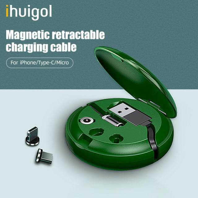 Universal Retractable Magnetic Charge Cable iPhone Samsung - Image 6