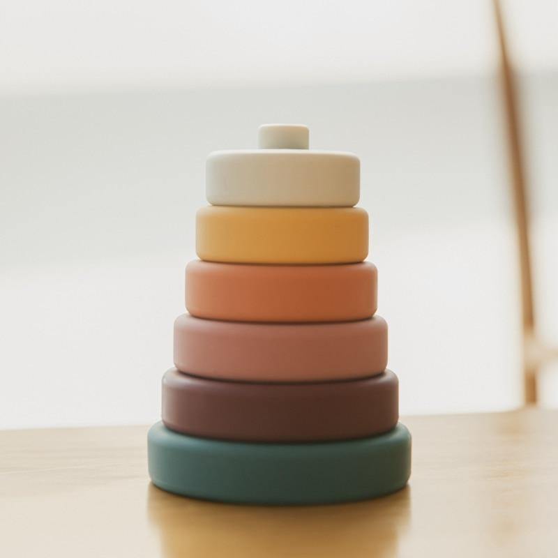 Baby Silicone Construction Stacking Smart Block Game - Image 4