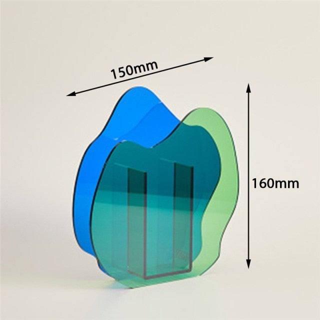Nordic Modern Geometric Rainbow Vase - Image 4