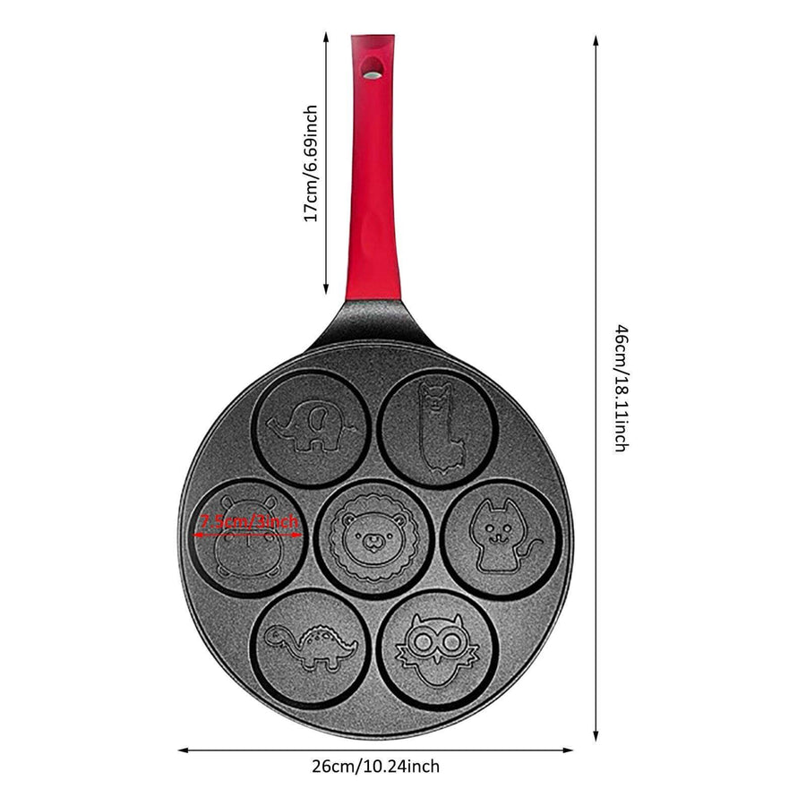 7-Shape Cartoon Animals Heavy-duty Pancake Pan - Image 6
