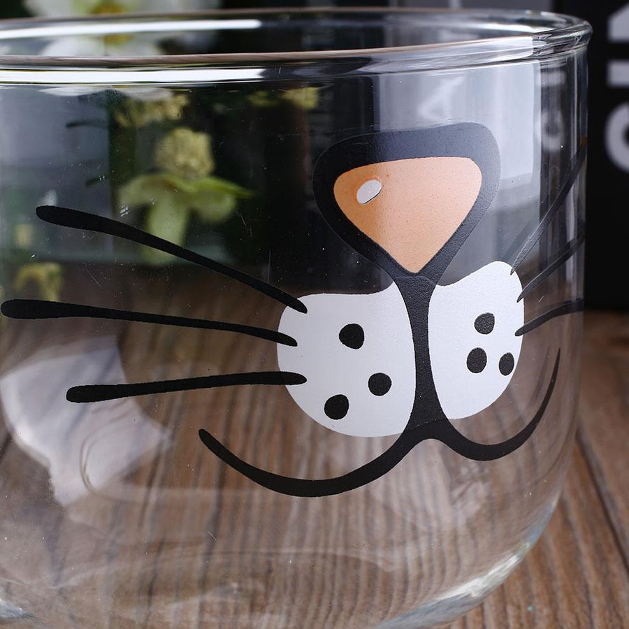 Cute Cat Glass Coffee Cup - Image 1