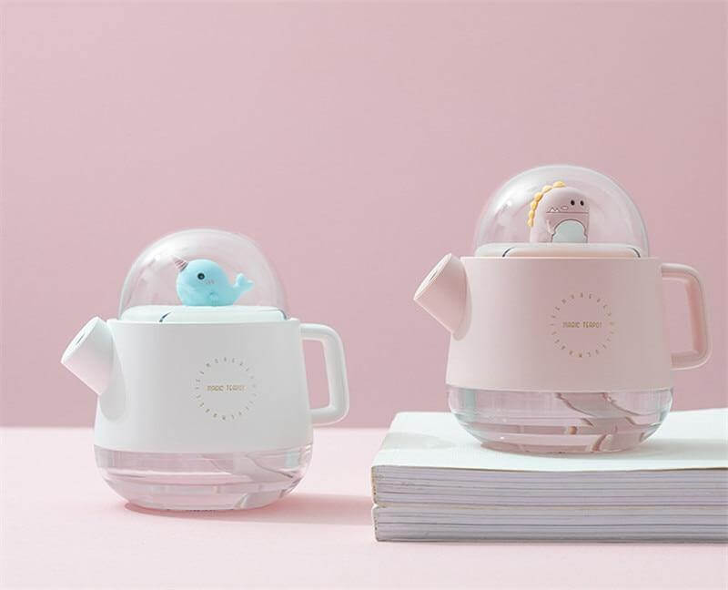 Teapot USB Colorful Air Humidifier Night Light - Image 7