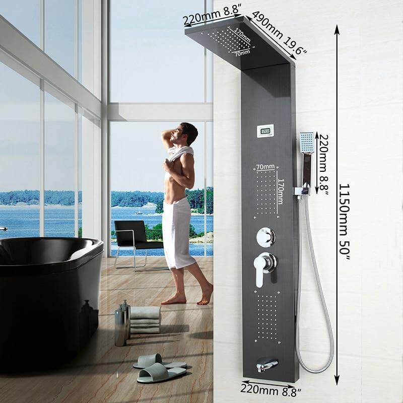 Elegant Digital Massage System Digital Led Panel Shower Sets - Image 6