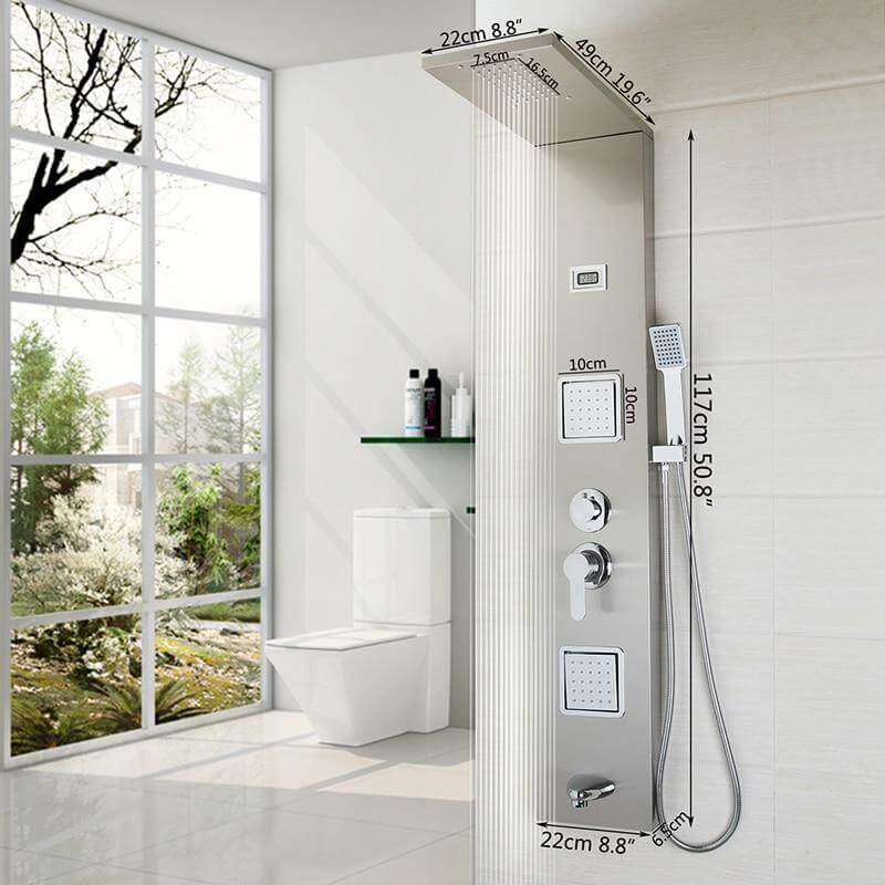 Elegant Digital Massage System Digital Led Panel Shower Sets - Image 20