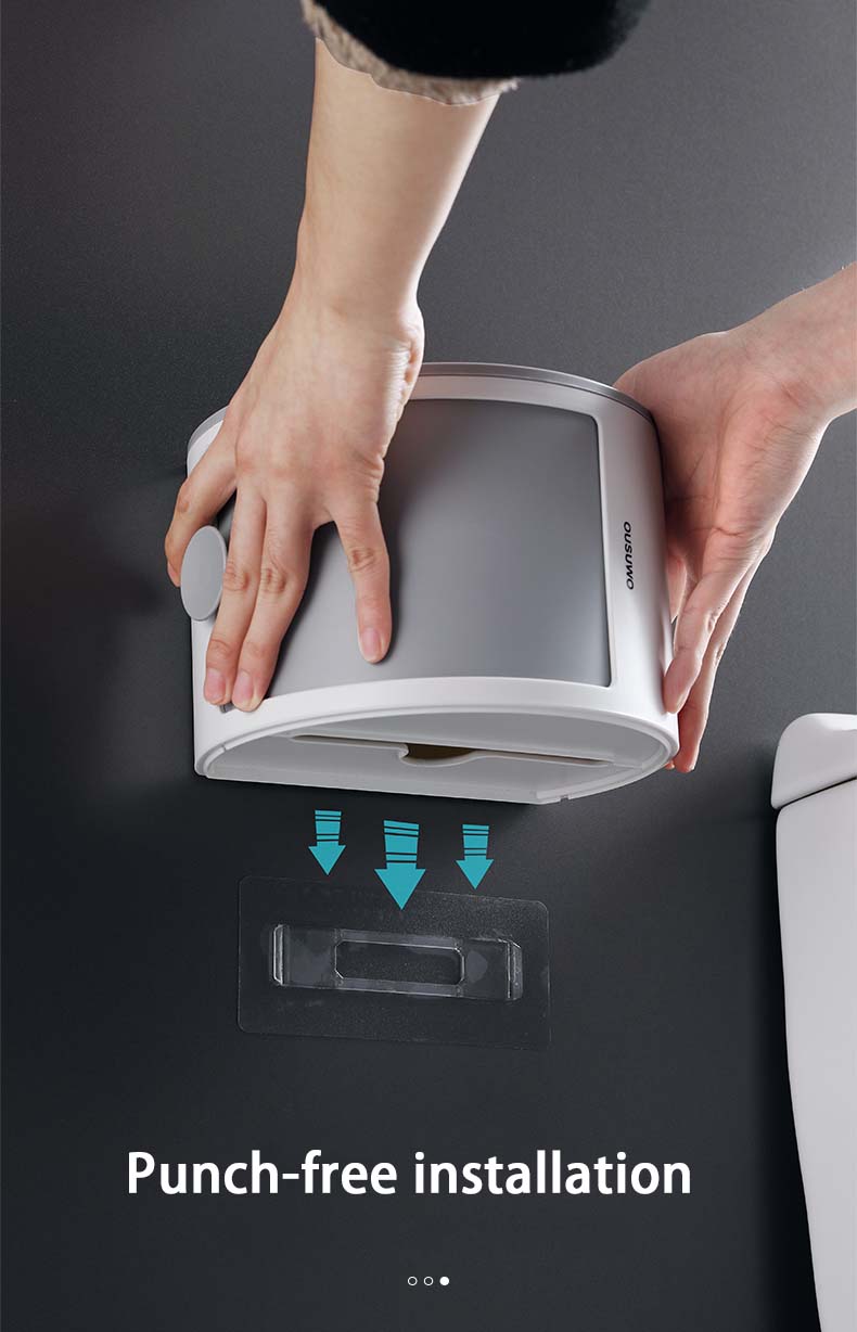 Waterproof Multi-Layer Toilet Paper Holder Shelf - Image 3