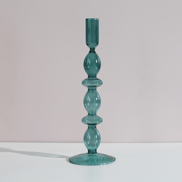 Nordic Stylish Bubble Glass Candle Holder - Image 22