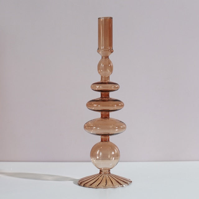 Nordic Stylish Bubble Glass Candle Holder - Image 13
