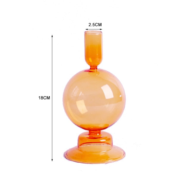 Nordic Stylish Bubble Glass Candle Holder - Image 15