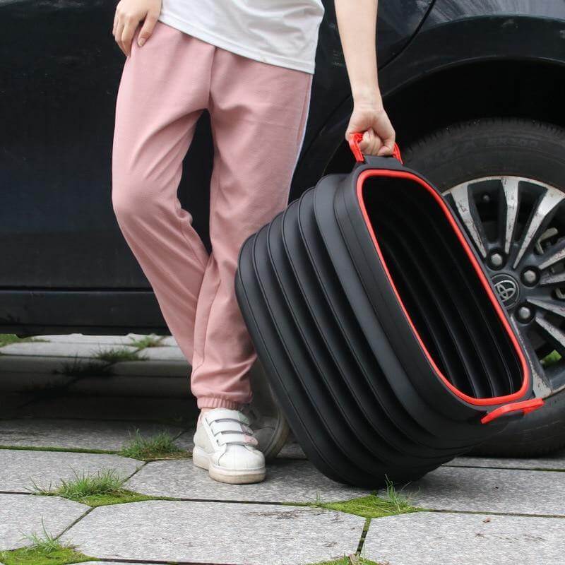 Portable Large Capacity Outdoor Car Folding Storage Bucket - Image 2