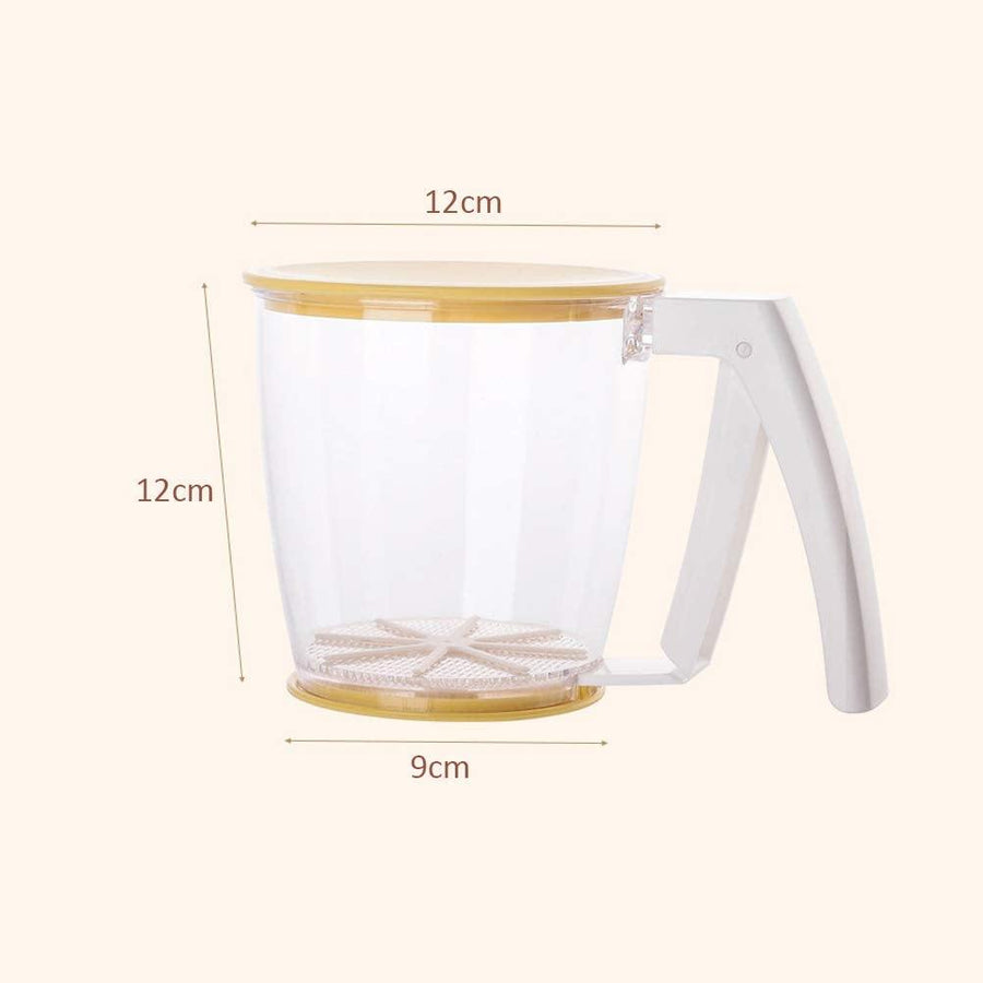 Hand-Pressed Flour Sifter Filter Strainer Gadget - Image 2
