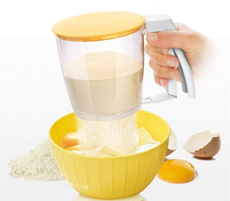 Hand-Pressed Flour Sifter Filter Strainer Gadget - Image 1