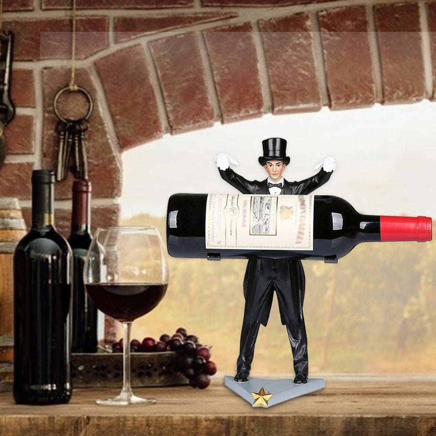 Creative Handmade Magician Wine Holder - Image 3