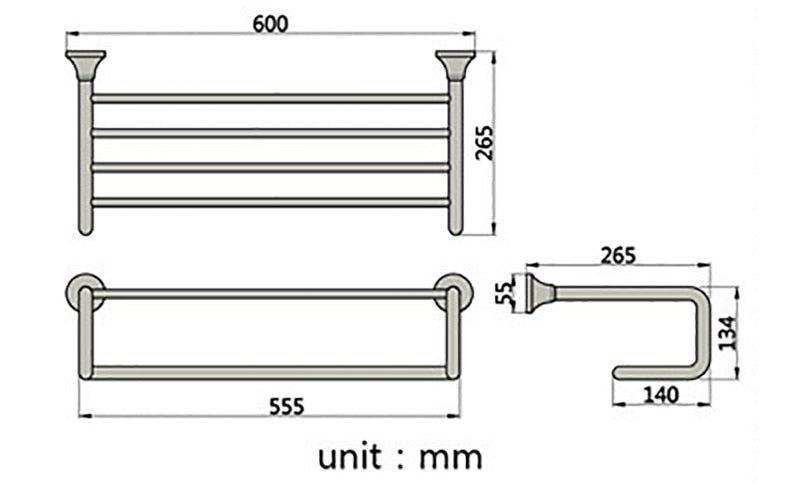 Wall-Mounted Bathroom Accessories Holder Set - Image 18