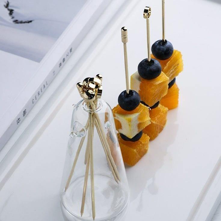 Elegant Stainless Steel Fruit Fork Jar - Image 10