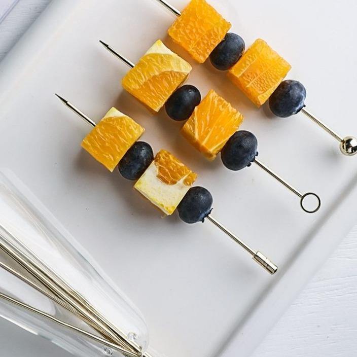 Elegant Stainless Steel Fruit Fork Jar - Image 11