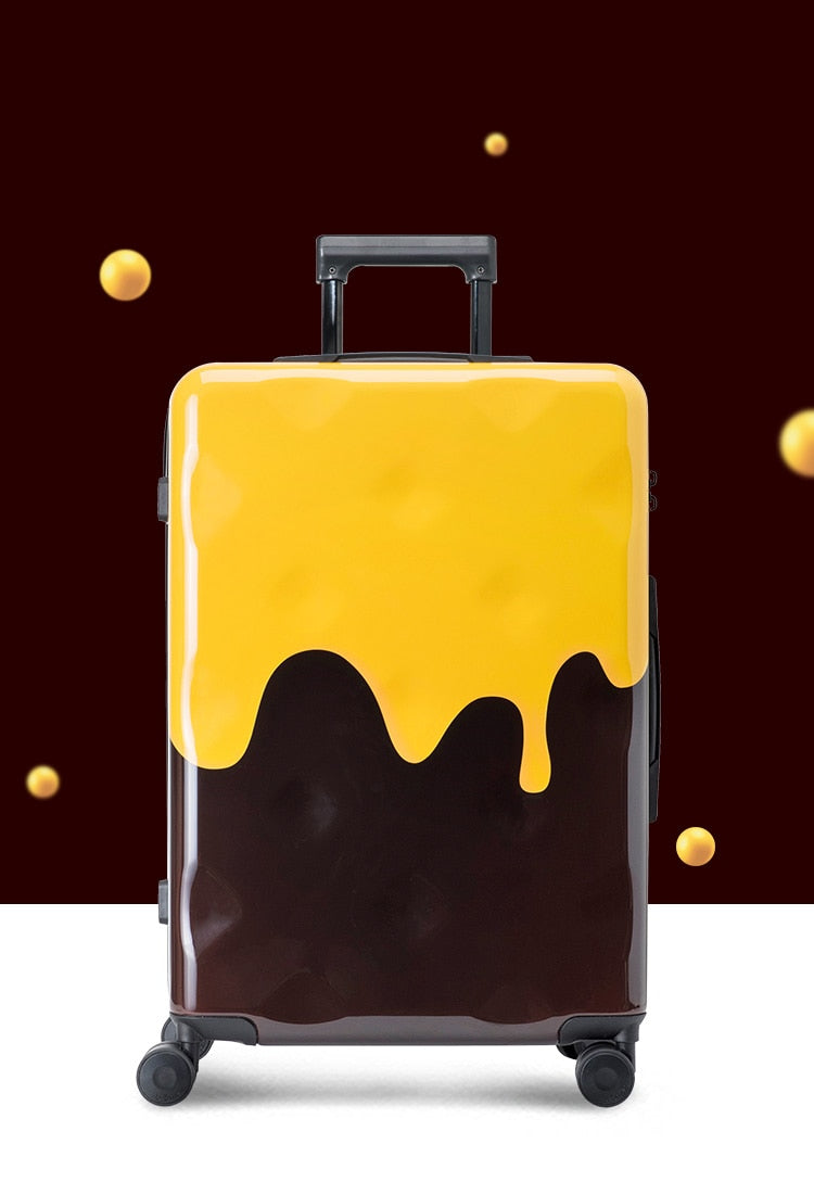 Melting Cheese Creative Travel Suitcase - Image 2