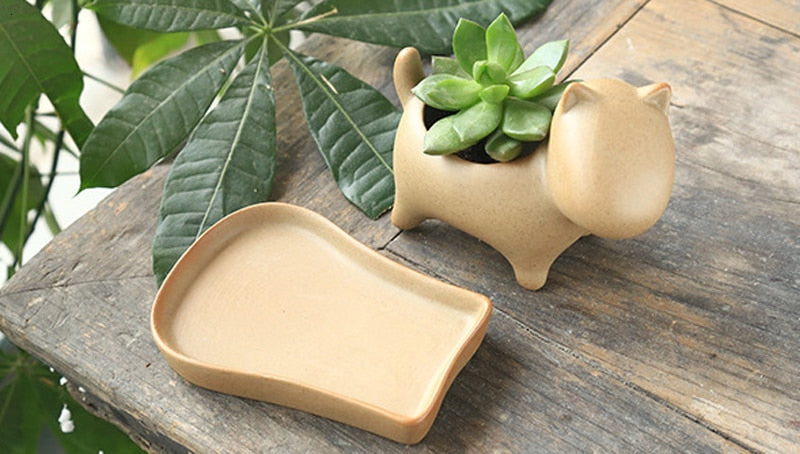 Elephant Minimal Ceramic Flower Pot - Image 4