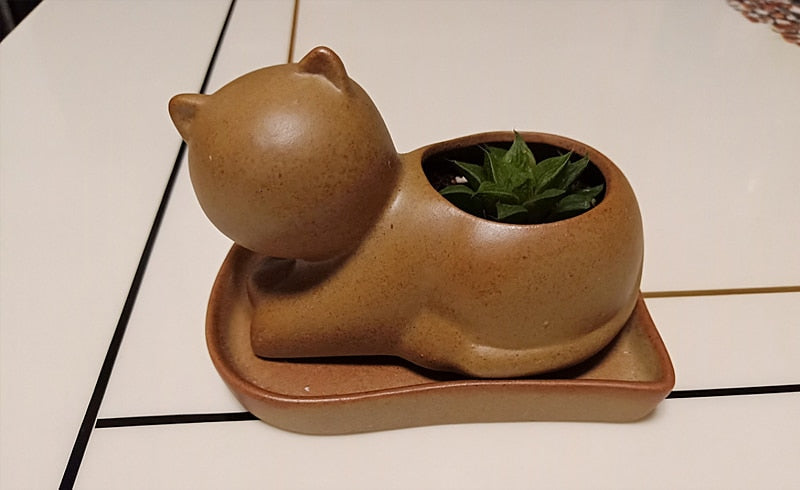 Elephant Minimal Ceramic Flower Pot - Image 7