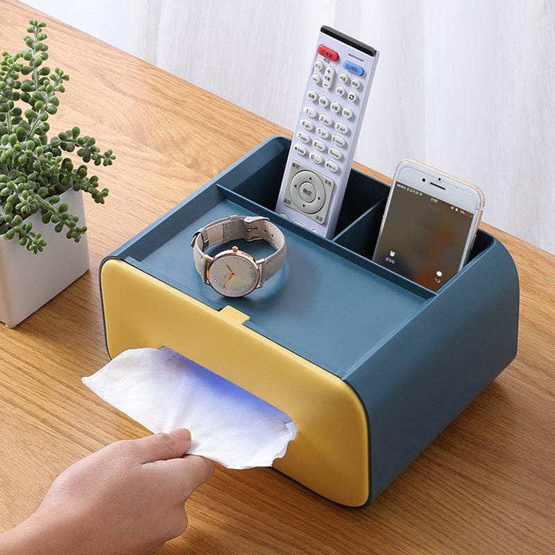 Nordic Minimal Tissue Box Desk Organizer - Image 7