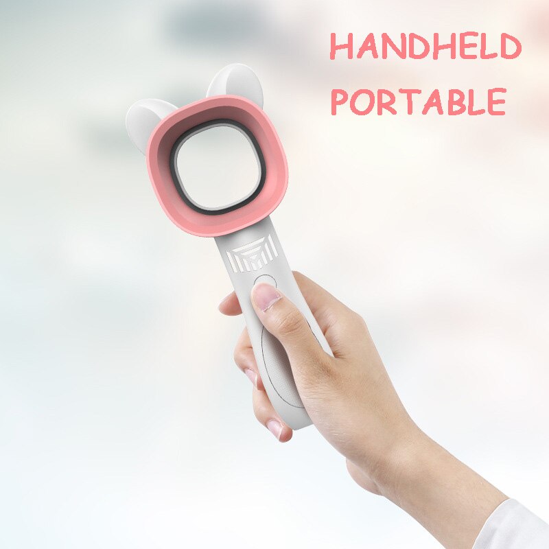 Modern Rechargeable Mini Cat Bladeless Fan - Image 5